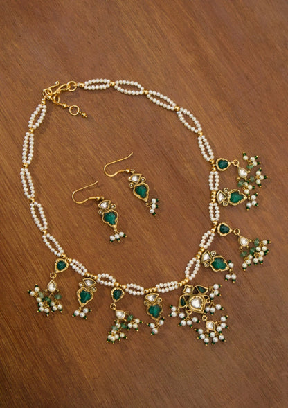 Pushp Silver Necklace