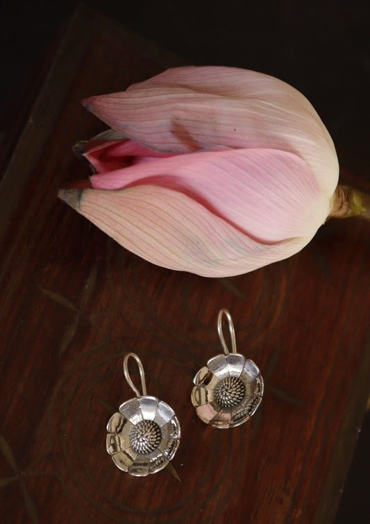 Aasphool Silver Earrings