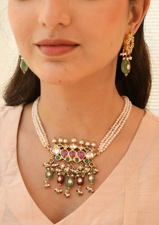 Naaz Silver Necklace