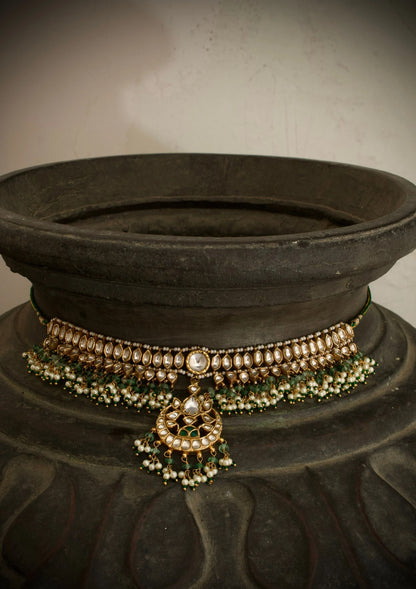 Rani Sa Silver Choker Necklace