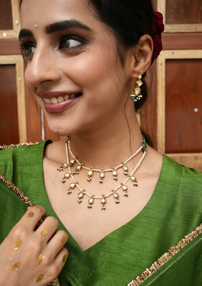 Nargis-E-Kamal Silver Necklace