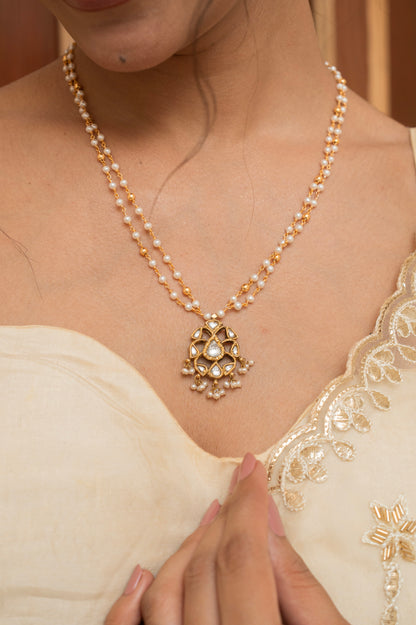 Saanjh Silver Pendant Necklace