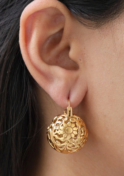 Gul-e-Rana Gold-Plated Earrings