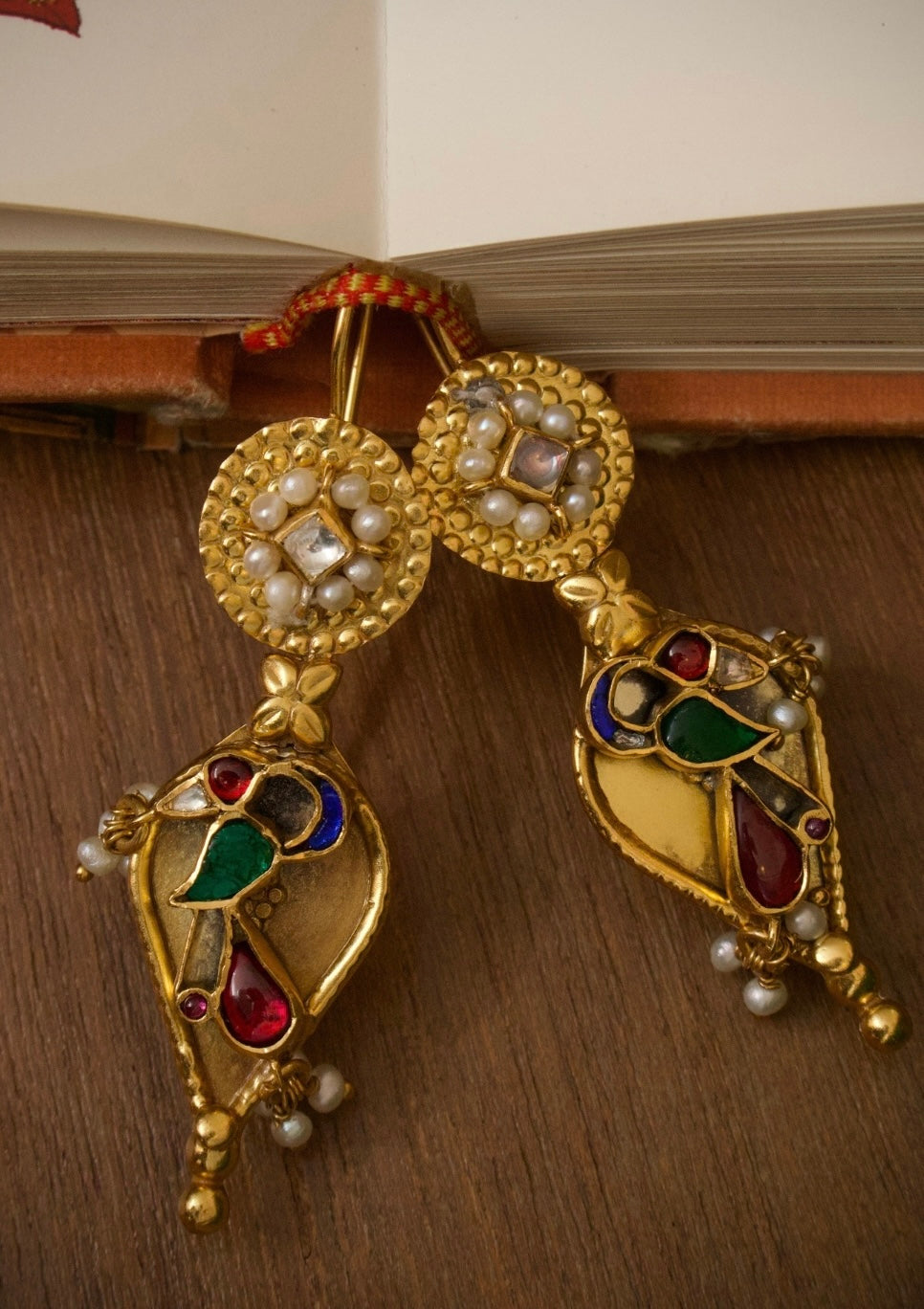 Morni-e-Baag Silver Earrings