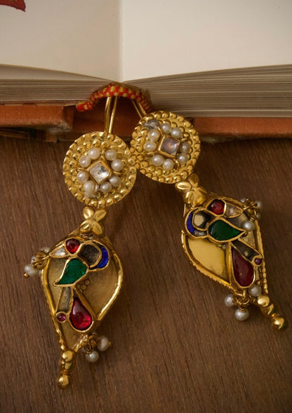 Morni-e-Baag Silver Earrings