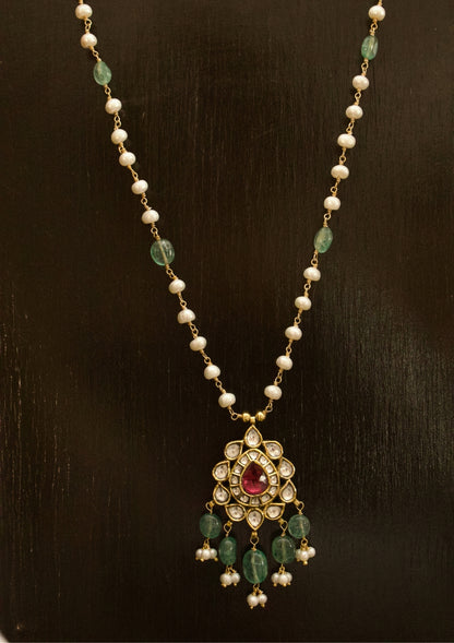 Neera Silver Pendant Necklace