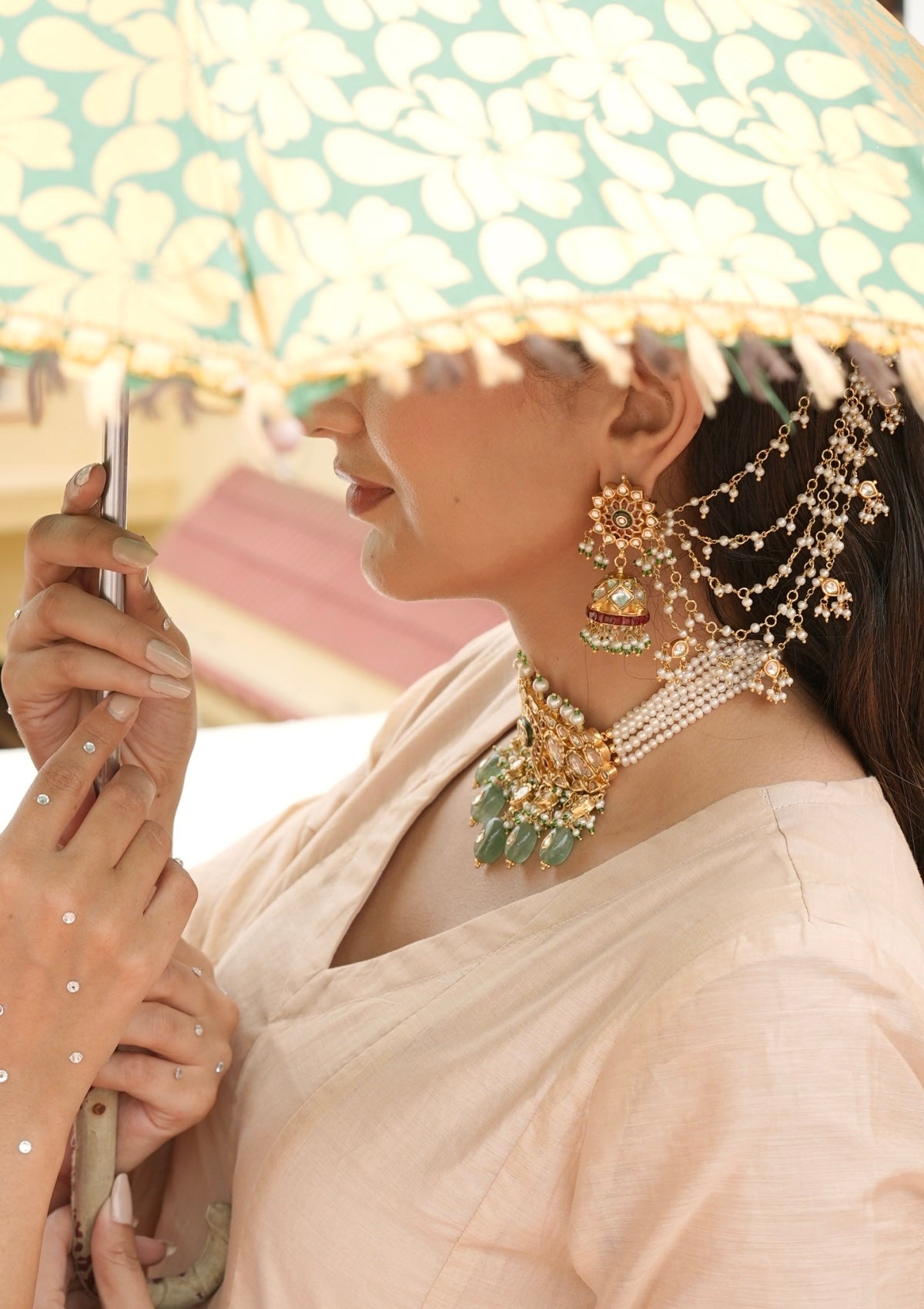 Seher Silver Ear Chain