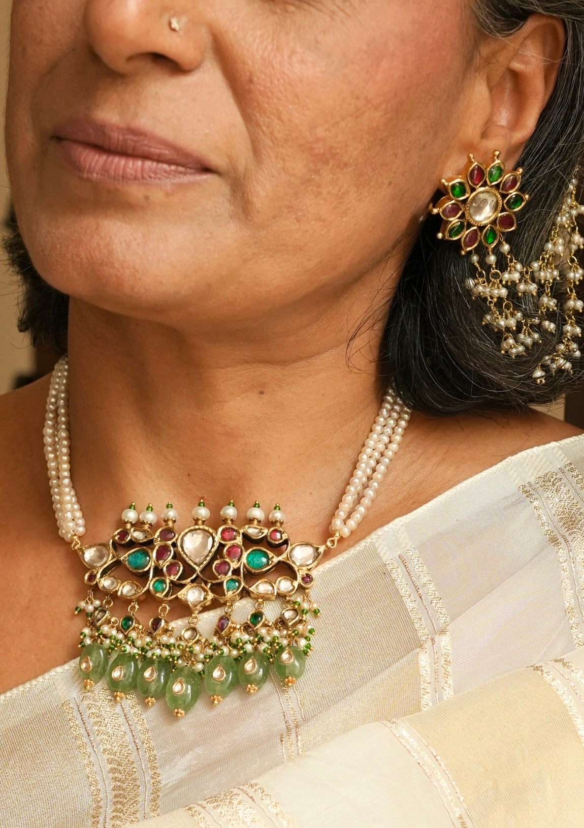 Mehbooba Silver Necklace