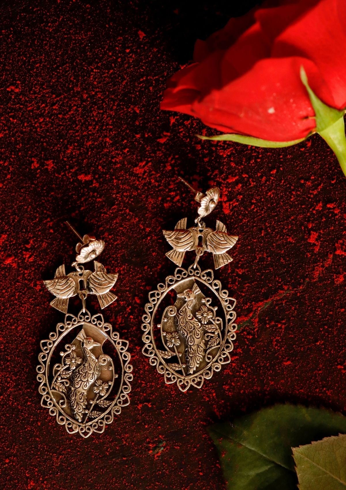 Mayura Silver Earrings