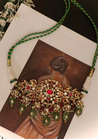 Gulnaar Silver Choker Necklace