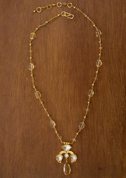 Sagar Silver Pendant Necklace