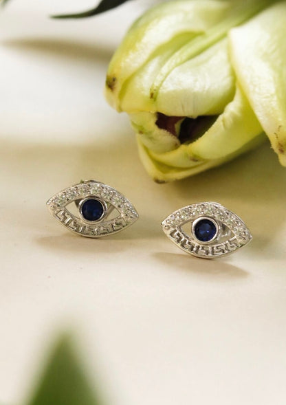 Jace Evil Eye Stud Earrings