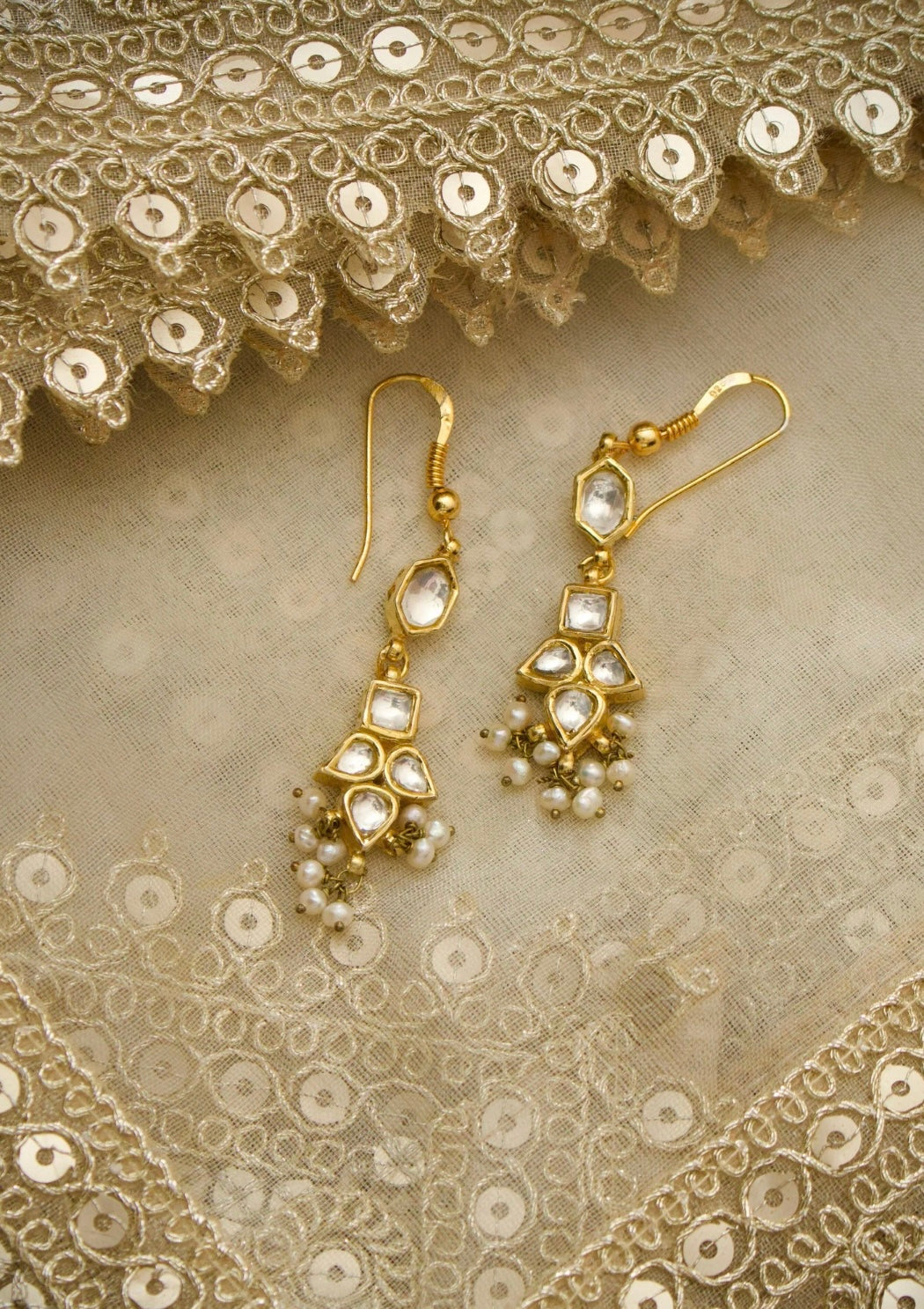 Jashan-E-Noor Silver Earrings