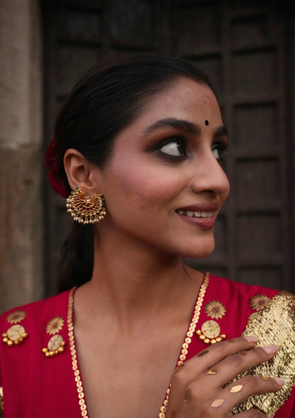 Roshni-E-Chand Silver Earrings