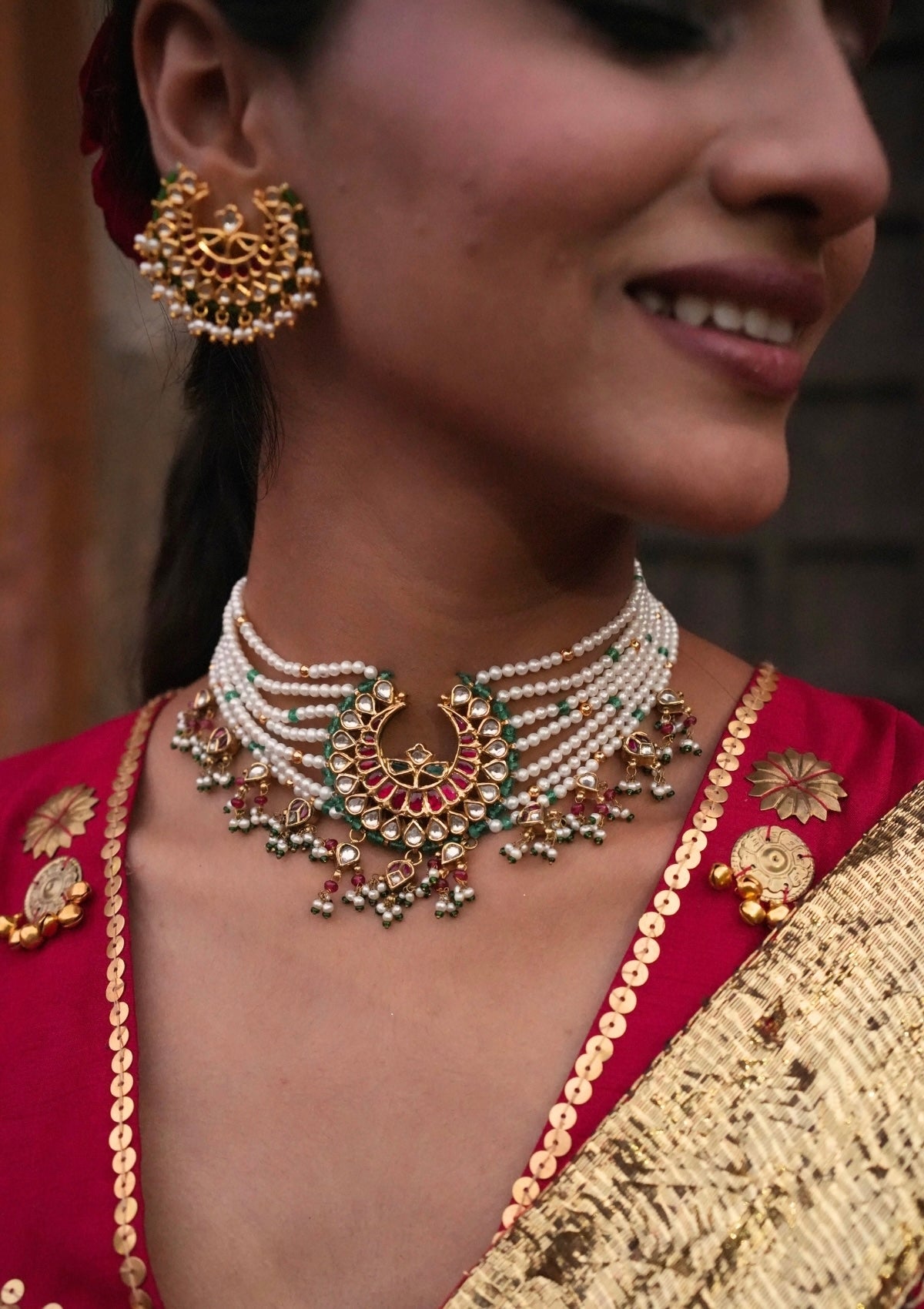 Roshni-E-Chand Silver Choker