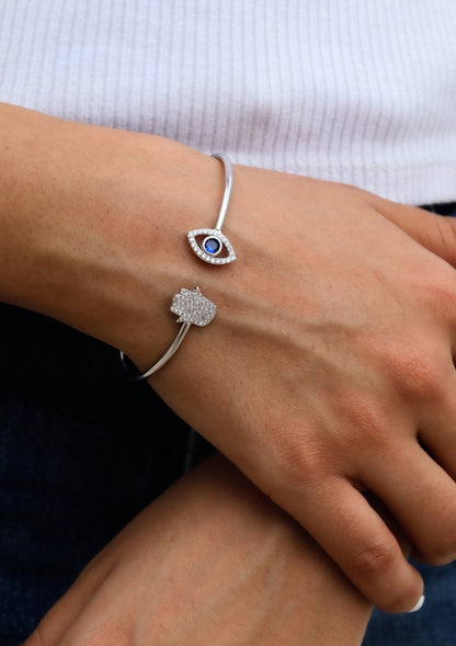 Harmony Silver Bangle