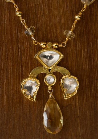 Sagar Silver Pendant Necklace