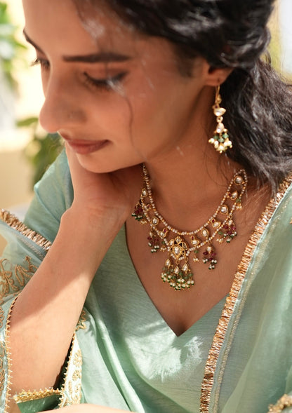 Kiran Myna Silver Necklace