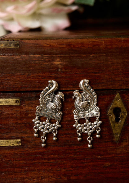 Rajmor Silver Earrings