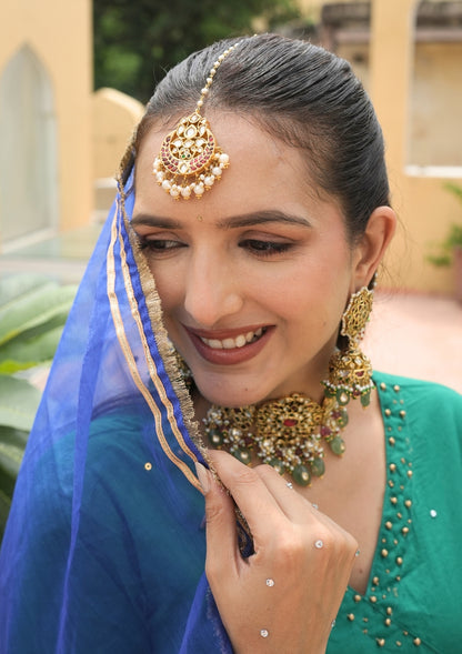 Mumtaz Silver Maang Tikka