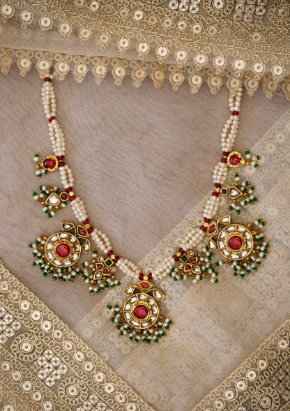 Neer-E-Baag Silver Necklace