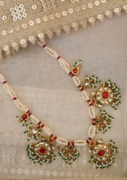 Neer-E-Baag Silver Necklace