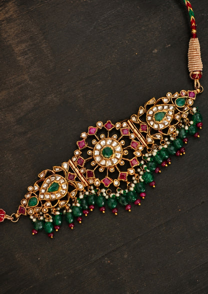 Dilruba Silver Choker Necklace