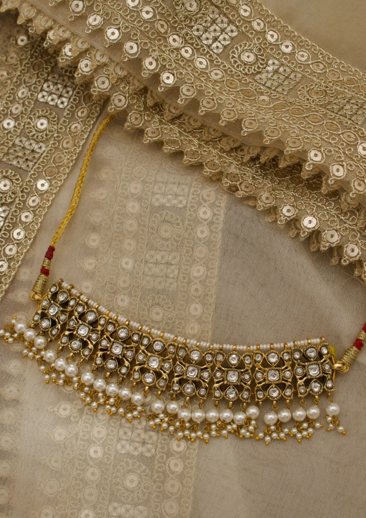 Jodha Silver Choker Necklace