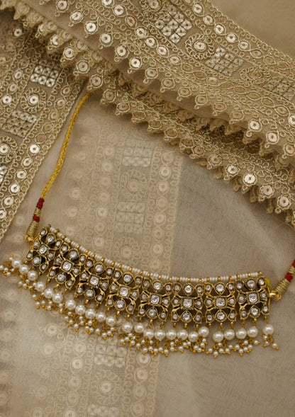 Jodha Silver Choker Necklace