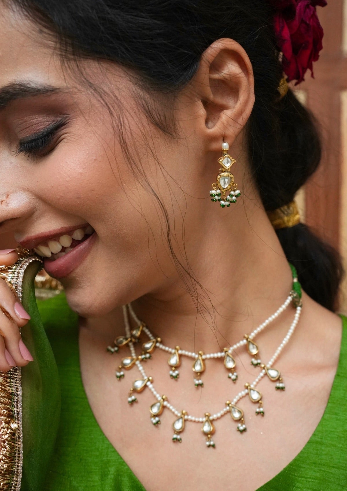 Nargis Silver Earrings