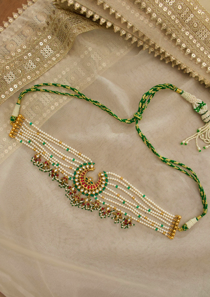 Roshni-E-Chand Silver Choker