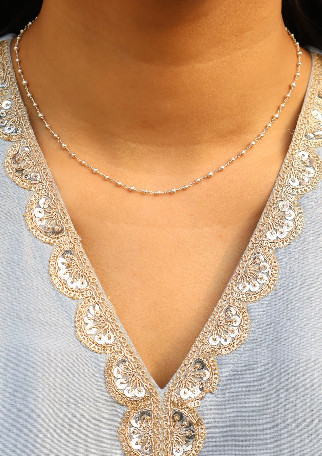 Sitara Silver Chain