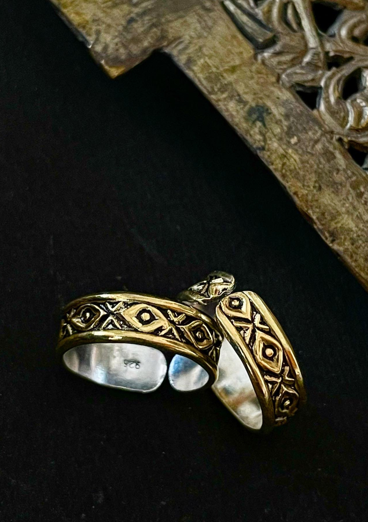 Heer Gold Plated Toe Ring